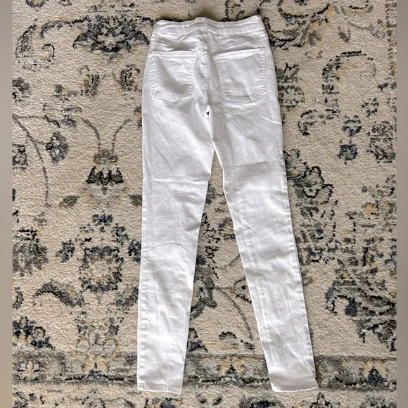 White Jeggings High Rise 3/26W - Picture 2 of 4